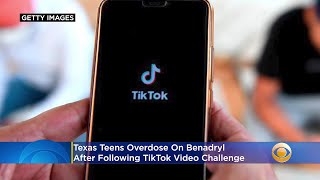 Texas Teens Overdose On Benadryl After Following TikTok Video Challenge [upl. by Anavas]