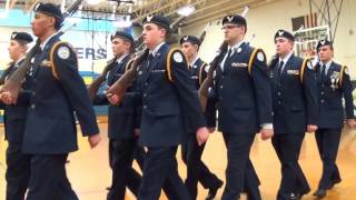 OTHS AFJROTC Armed drill team 18 Feb 2016 [upl. by Airamat706]