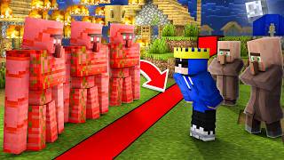 Bloody Golems SPLIT The Village in Half in Minecraft [upl. by Post755]