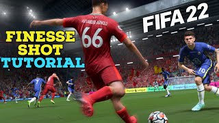 FIFA 22 How to score a Finesse Shot Tutorial [upl. by Potter]