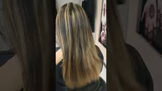 Hair streaks  lowlights  how to do foil streaking shorts [upl. by Nager306]