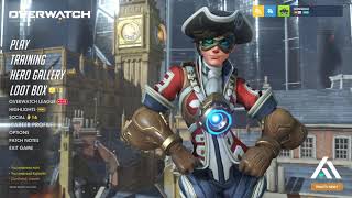 Overwatch  Tracer Cavalry Skin Gameplay [upl. by Darra468]