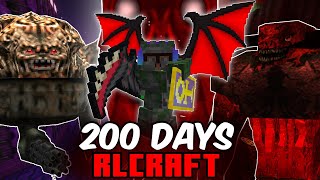 I Survived 200 Days in RLCRAFT v293 Heres What Happened [upl. by Yrannav]