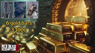 HOW TO GET 6 GOLD BARS AT THE BEGINNING OF CHAPTER 2  Red Dead Redemption 2 [upl. by Philippine880]