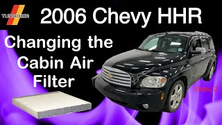 2006 Chevy HHR  Changing the Cabin Air Filter  Easy Peasy [upl. by Armitage605]