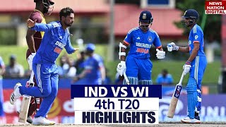 Ind vs Wi 4th T20 Highlights India vs West Indies 4th T20 Full Highlights  Ind Vs WI Highlights [upl. by Irtimd]