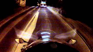 Honda Nc 700 X test in the night [upl. by Idnarb564]