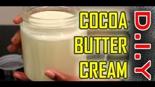 How to Cocoa Butter Cream Raw All Natural for Skin Hair and Nails [upl. by Lareine994]