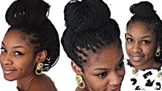 3 Senegalese Twist Hairstyles► Natural Hair Protective Styles [upl. by Jordanson]