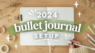 My 2024 Bullet Journal Setup [upl. by Nessie171]