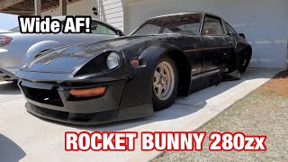 RocketBunny 280zx Build Update ITS ON [upl. by Kcirtapnhoj]