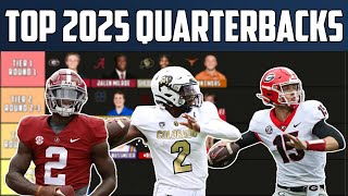 Top 2025 NFL Quarterbacks Tiers [upl. by Lyrrad]