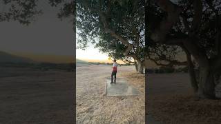 Drive practice discgolf throwforglory nature outdoors trees art sunset chains trending [upl. by Fonseca966]