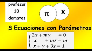 Sistemas de ecuaciones lineales con parámetros teorema de Rouché Forbenius [upl. by Desdee]