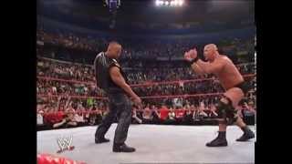 WWE After Show funny stunner to THE ROCK [upl. by Aina863]