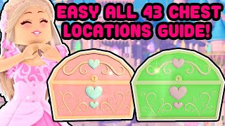 EASY ALL 43 Chest Locations In Royale High Guide Starting Over Episode 2 [upl. by Ahseki]