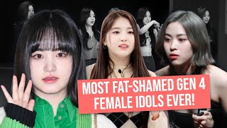 Most FATSHAMED Female Idols In Kpop Gen 4 History [upl. by Cailean]