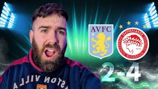 ASTON VILLA 24 OLYMPIACOS  MATCH REACTION [upl. by Artkele782]