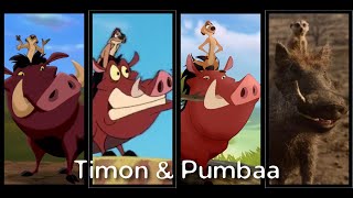 Timon and Pumbaa Evolution in Movies amp Shows [upl. by Ennyrb]