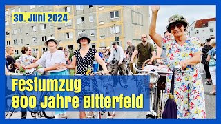 Festumzug 800 Jahre Bitterfeld  30 Juni 2024 [upl. by Aciret487]