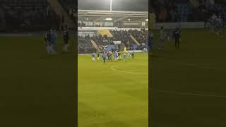 Shrewsbury Town v Birmingham City walk out at CROUD MEADOW SHROPSHIRE [upl. by Trici]