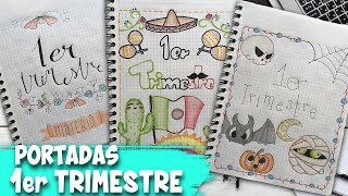 Portadas para cuadernos de Primer Trimestre [upl. by Nymassej]