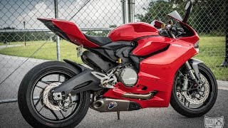 Ducati 899 Panigale Termignoni Exhaust System  Sound Test [upl. by Aihtyc]