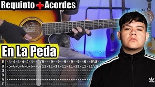 En La Peda  Junior H  Requinto  Acordes  TABS  Tutorial Guitarra [upl. by Simaj854]