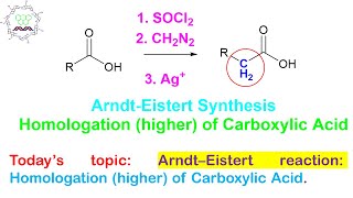 Arndt Eistert Reaction Homologation higher of carboxylic acid Part 1 [upl. by Anaerol233]