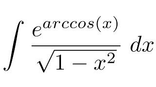 Integral of earccosxsqrt1x2 substitution [upl. by Initirb]