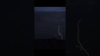 Powerful Lightning Strike ⚡⚡  Thunder Lightning 😱 shorts [upl. by Ttej]