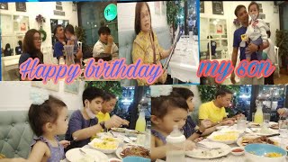 Family Dinner birthday celebration of my son Lovable Mae vlog [upl. by Spiegel623]