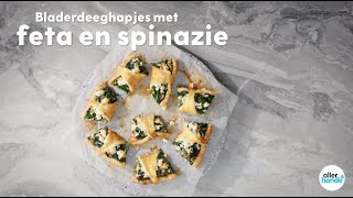 Bladerdeeghapjes met feta en spinazie – recept – Allerhande [upl. by Lennahc797]