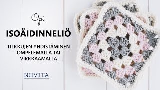 Isoäidinneliö tilkkujen yhdistäminen  helppo ohje [upl. by Lymn]