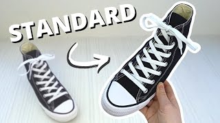 HOW TO LACE CONVERSE STANDARD Way [upl. by Enelyak]