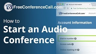 How to Start an Audio Conference [upl. by Ynnavoig197]