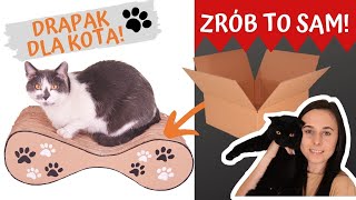 DIY Jak zrobić prosty drapak dla kota 🐱 🐾 szablon PDF 🐈 [upl. by Kruter]