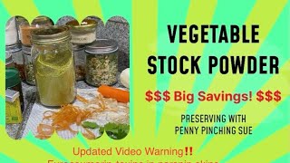 Turn Your Scraps amp Seasonal Vegetables Into Your Own Instant Stock Powder [upl. by Attiuqal300]