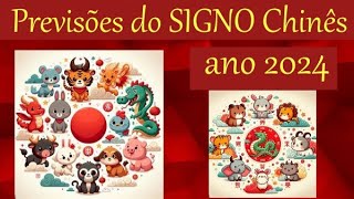 Previsões para cada Signo chinês no Ano do Dragão Verde que rege 2024 pelo Horoscopo Chinês [upl. by Riane]