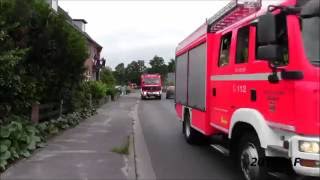 Löschfahrzeug LF 2016 1Rüstwagen RW 2 Freiwillige Feuerwehr QuickbornRTW RKISH Einsatzfahrt [upl. by Anoyek611]