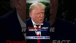 Donald Trump Fact Checks Fake News Reporter [upl. by Kabab]