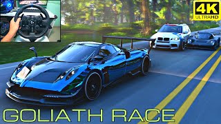 Pagani Huayra BC FE  Forza Horizon 5  Goliath Race Gameplay  Logitech G923 Steering [upl. by Enyleuqcaj422]