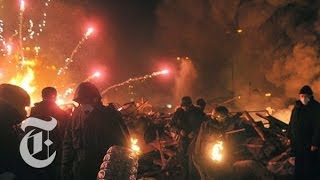 Ukraine Protest 2014 Deadly Clashes Escalate  The New York Times [upl. by Sitof]