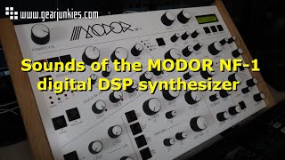 Sounds of the MODOR NF1 digital DSP synthesizer  no talking [upl. by Bratton]