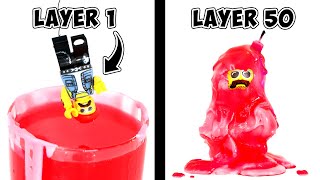 I Trapped LEGO In 100 Layers of HOT WAX [upl. by Amian]