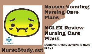 Nausea Vomiting Nursing Diagnosis and Nursing Care Plan [upl. by Enerual34]