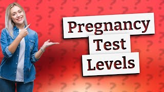 What is the minimum hCG level for a positive pregnancy test [upl. by Gay]