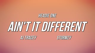 Headie One  Aint It Different ft AJ Tracey amp Stormzy Lyrics [upl. by Ahselyt]