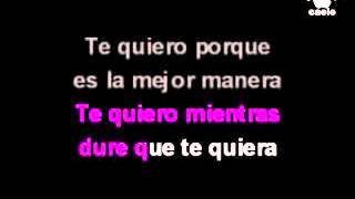 Ricardo Arjona Te Quiero KARAOKE 1 [upl. by Shivers876]