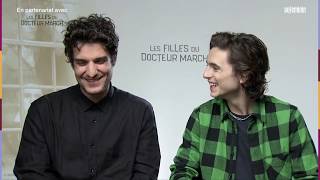 Timothée Chalamet amp Louis Garrel interview in French with EN subs [upl. by Navy]